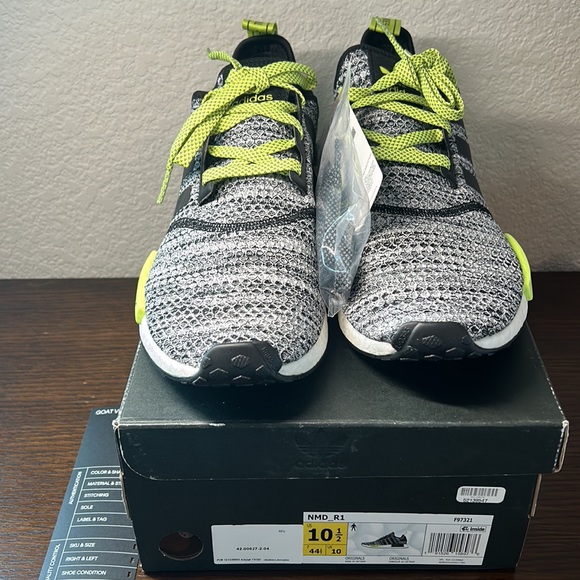 Adidas NMD R1, reflective, F97321, new in the box Goat verified, mens US 10.5 - Picture 3 of 9